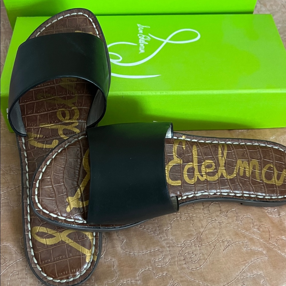Sam Edelman Black Slide Sandals